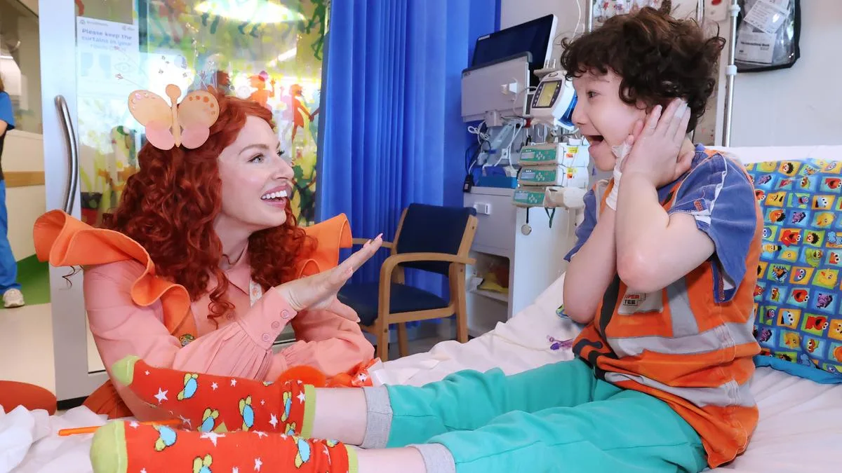 ‘Happiest he’s been in a long time’: Telethon stars bring joy to PCH patients ahead of broadcast