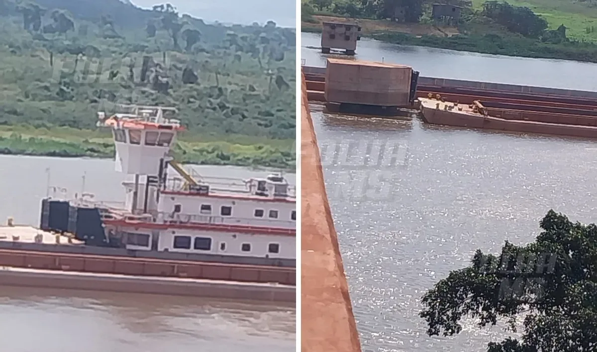 Marinha investiga choque de comboio contra proteção de ponte em Corumbá