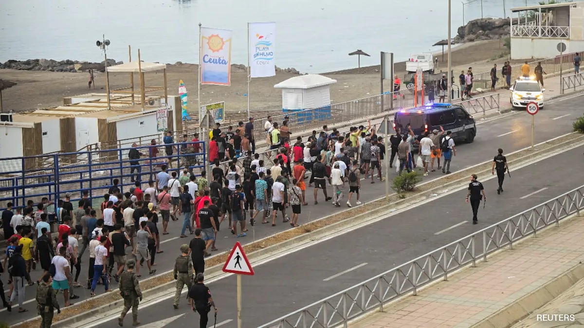 "Would Rather Die": Moroccan Migrants Protest In Spain's Ceuta, Seek Asylum