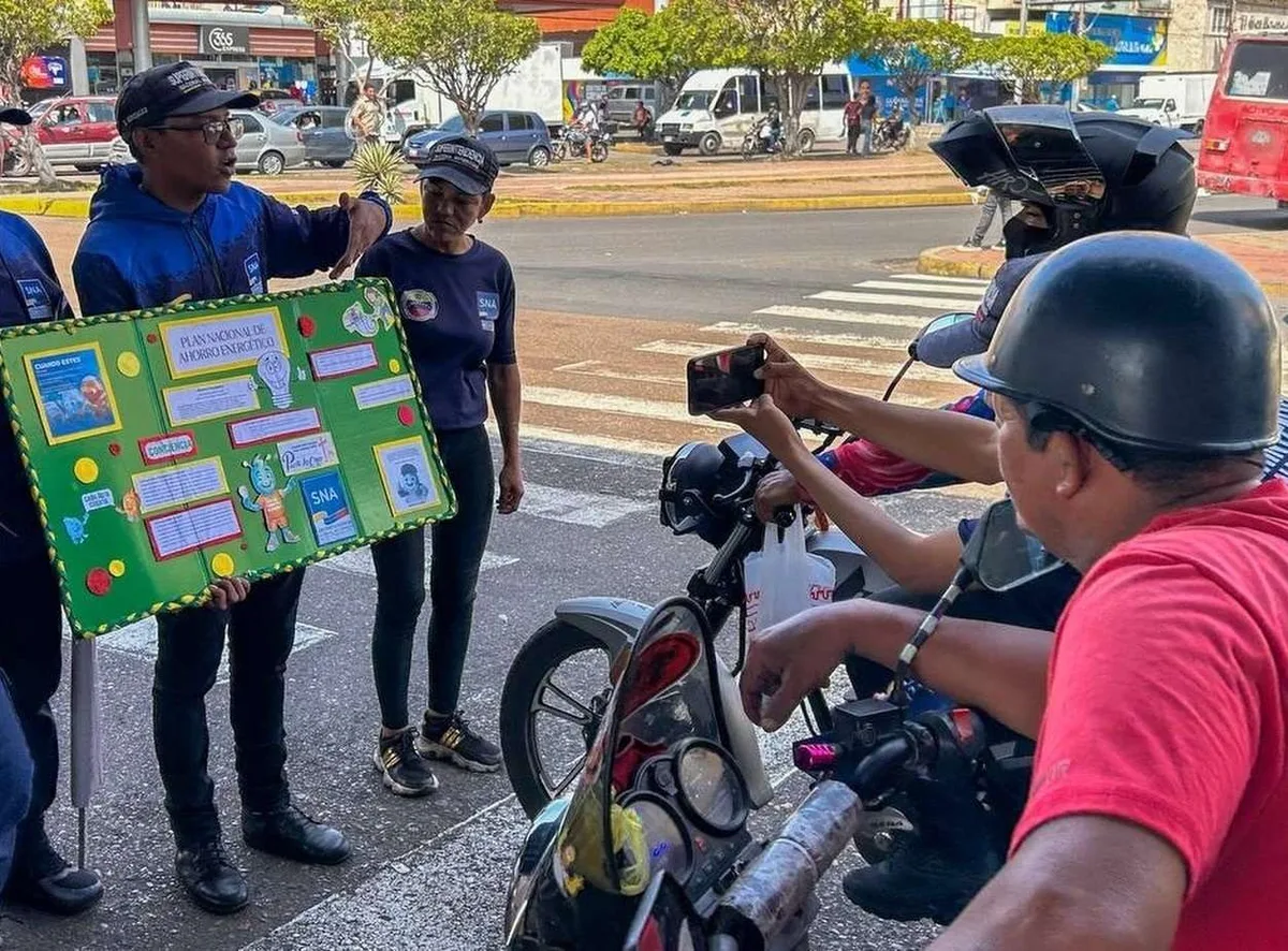 Jornada vial en Puerto La Cruz promueve el ahorro de energía eléctrica