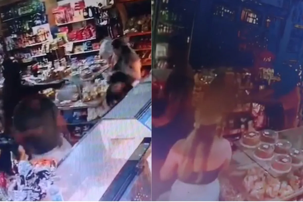 Homem invade padaria e abre fogo contra jovem na frente de clientes em MS; VÍDEO