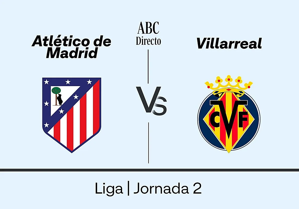 Estadísticas del Atlético de Madrid - Villarreal de la jornada 2 de la Liga