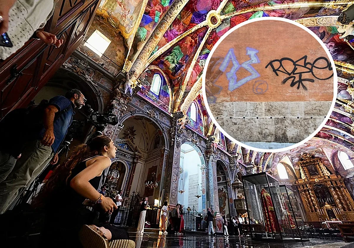 Pintadas, orines y basura alrededor de la Capilla Sixtina valenciana
