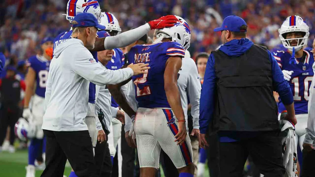 Bills’ DJ Moore ruled out vs. Lions with shoulder injury