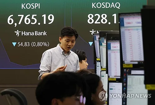 코스피, 중동 긴장 재고조에 6,780대 약세…코스닥 1%대↓(종합)