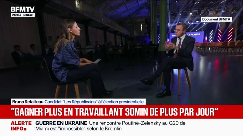 Hausse du prix du carburant: "On n'y répondra pas par des chèques en bois", déclare Bruno Retailleau, candidat LR à la présidentielle