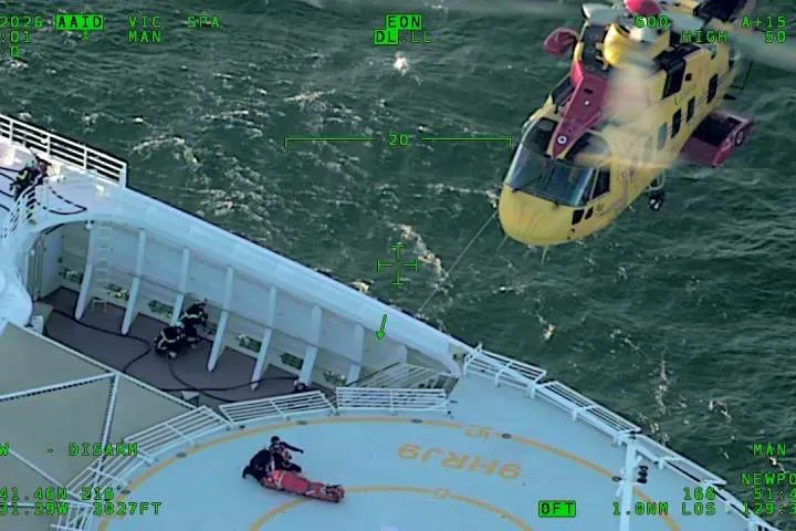 Canadian air force rescues sick passenger on cruise ship off B.C. coast