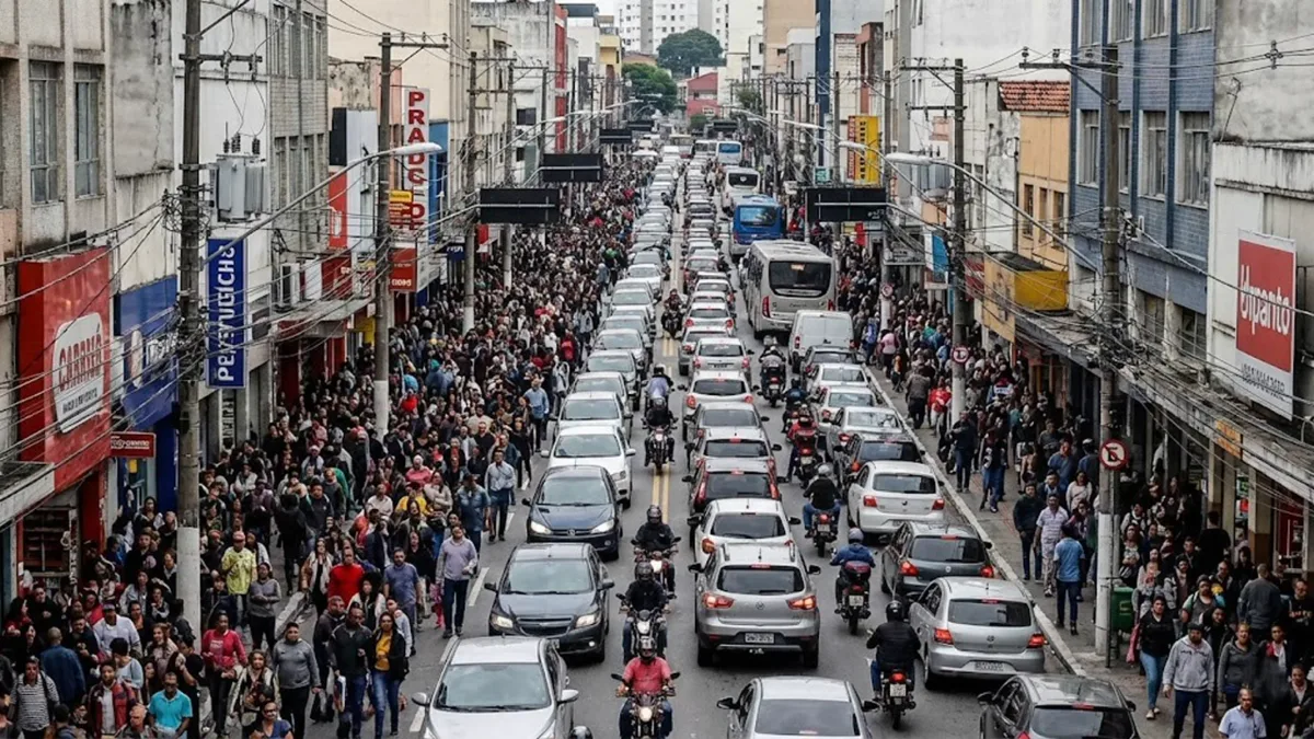 13.416 pessoas por km² e nenhum metro quadrado de área rural: a cidade mais apertada do Brasil fica colada em São Paulo