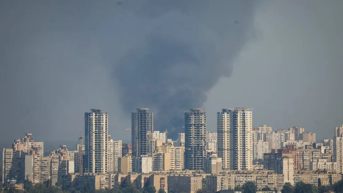 Russia continues drone barrage on Kyiv for 5th day