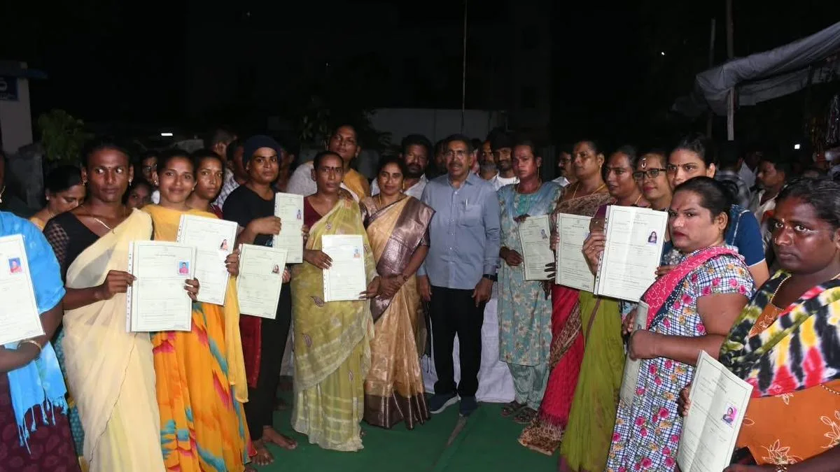 A.P. MA&UD Minister distributes housing pattas to 19 transgenders in Nellore