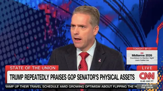 Scott Jennings Gives Cringe Defense of Trump Thirsting Over Men