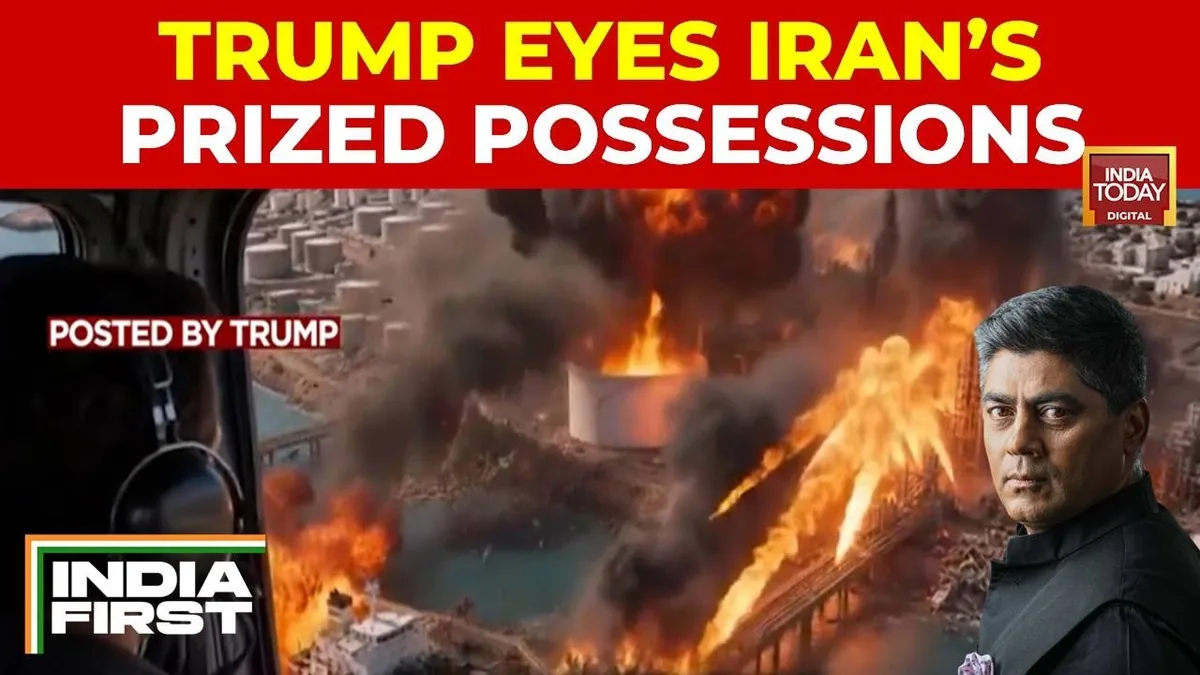 US Bombs Larak Island In Iran; Donald Trump Shares AI Video Claiming Kharg Island Strike