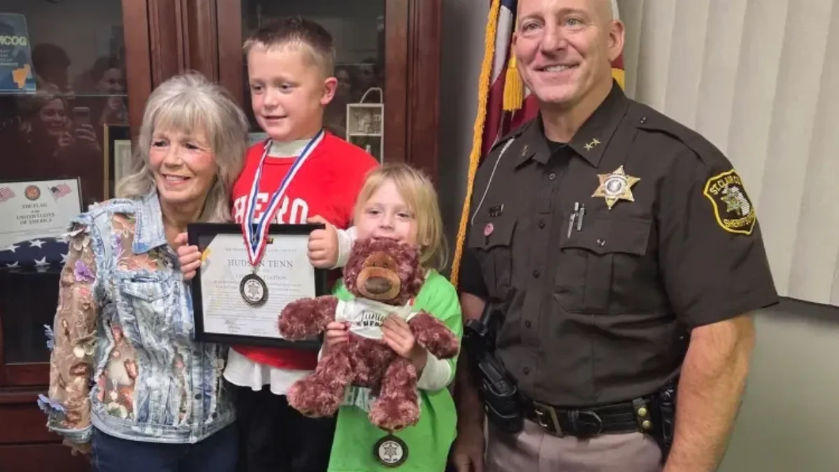 Children Honoured For Bravery: 5-year-old leads sister to safety; officials hail response