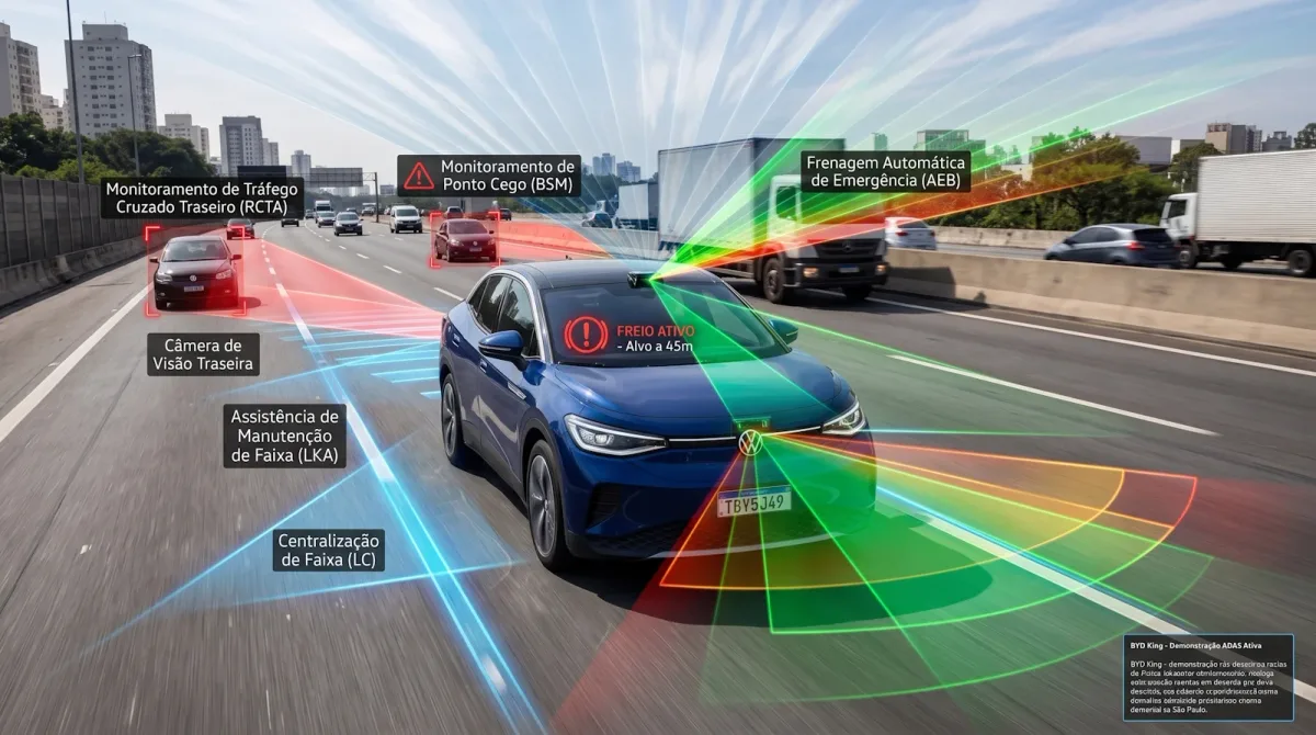 Estudo comprova eficiência do ADAS contra acidentes, mas faz alerta