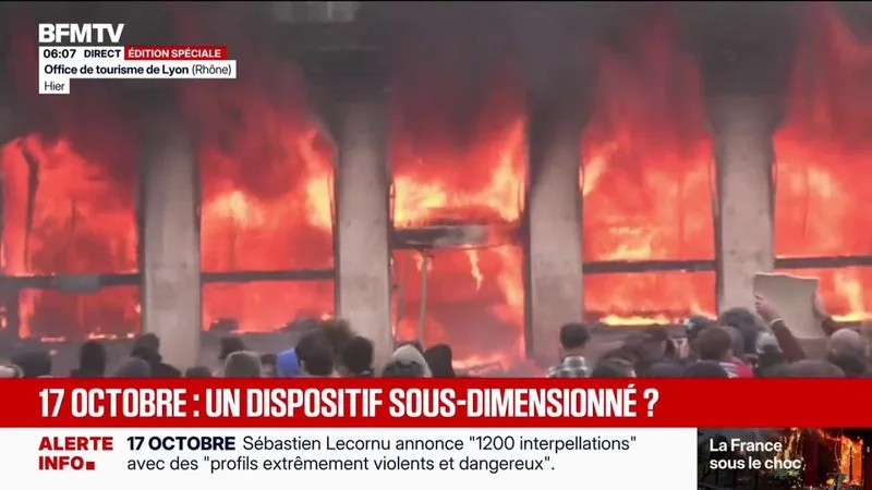 "C'est la folie, on se fait défoncer": à Marseille et Lyon, les forces de l'ordre dépassées par le nombre de manifestants