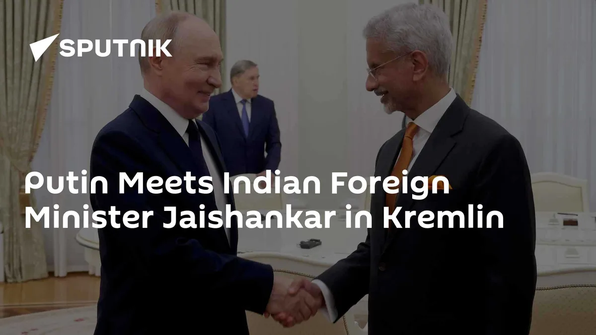 Putin Meets Indian Foreign Minister Jaishankar in Kremlin