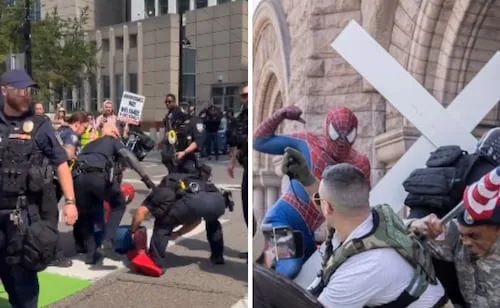 Se viraliza el Spider-Man de Minneapolis: la red se une para ayudarlo con su caso legal tras ser detenido