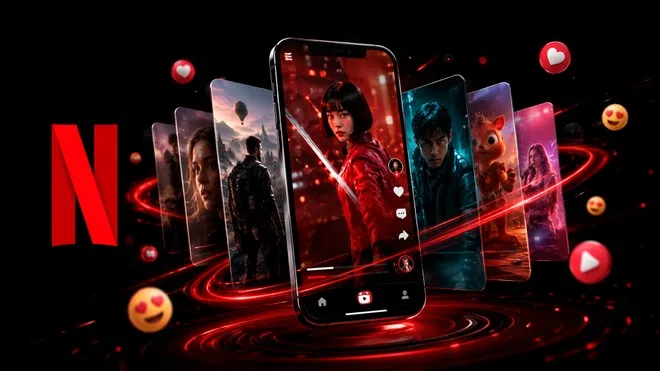 Netflix lança Clip com vídeos verticais para competir com o TikTok
