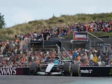 George Russell cruises to sprint race win at F1's Dutch Grand Prix