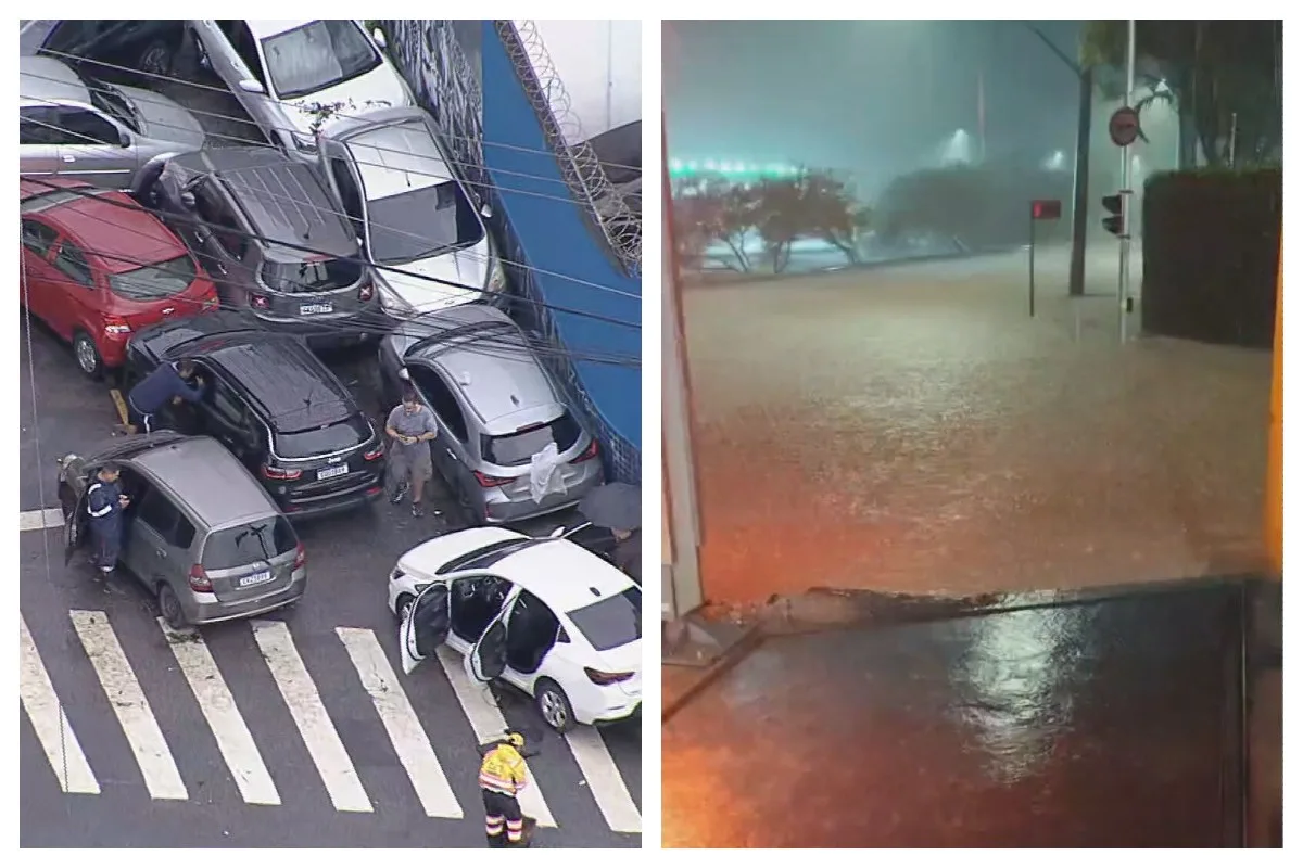 VÍDEO: casas na Zona Sul de SP desabam durante temporal na madrugada desta sexta