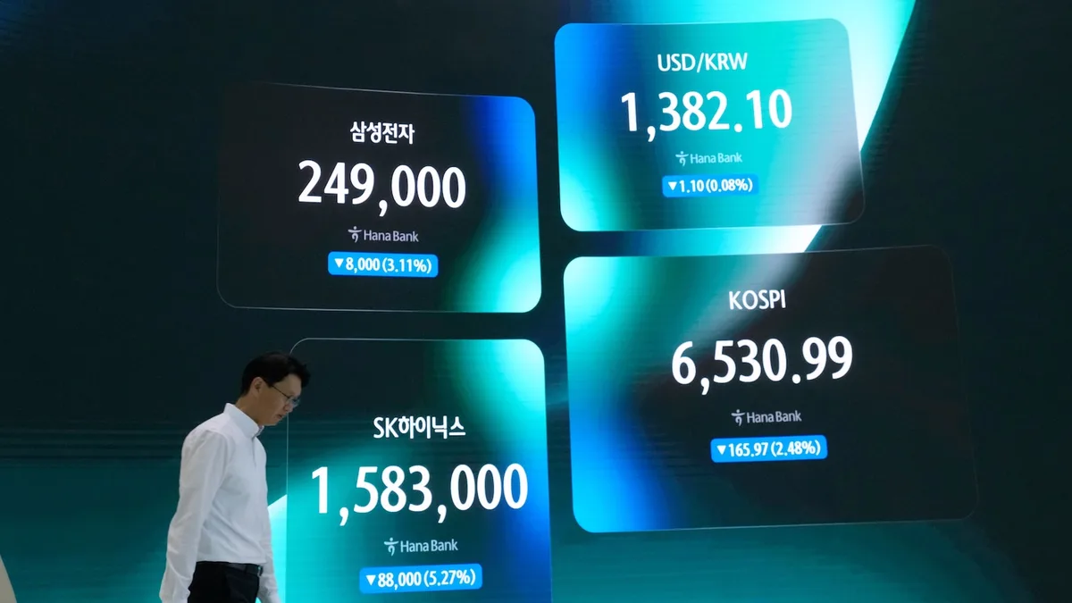Asian shares are mixed and oil prices hold steady as the US raises pressure on Iran