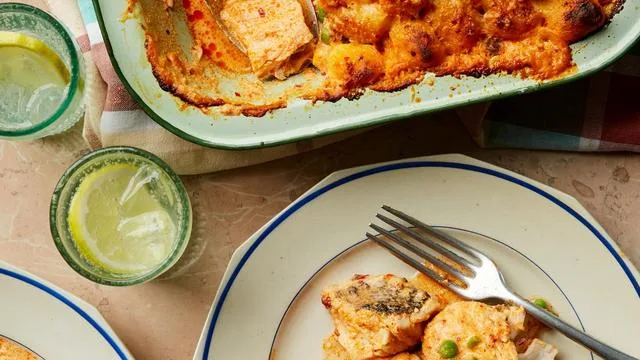 Fischauflauf mit Harissa und Gnocchi: Comfort-Food gibt’s auch im Sommer
