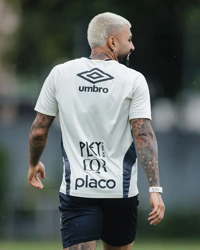 Veja fotos do último treino do Santos antes do jogo contra o Vasco