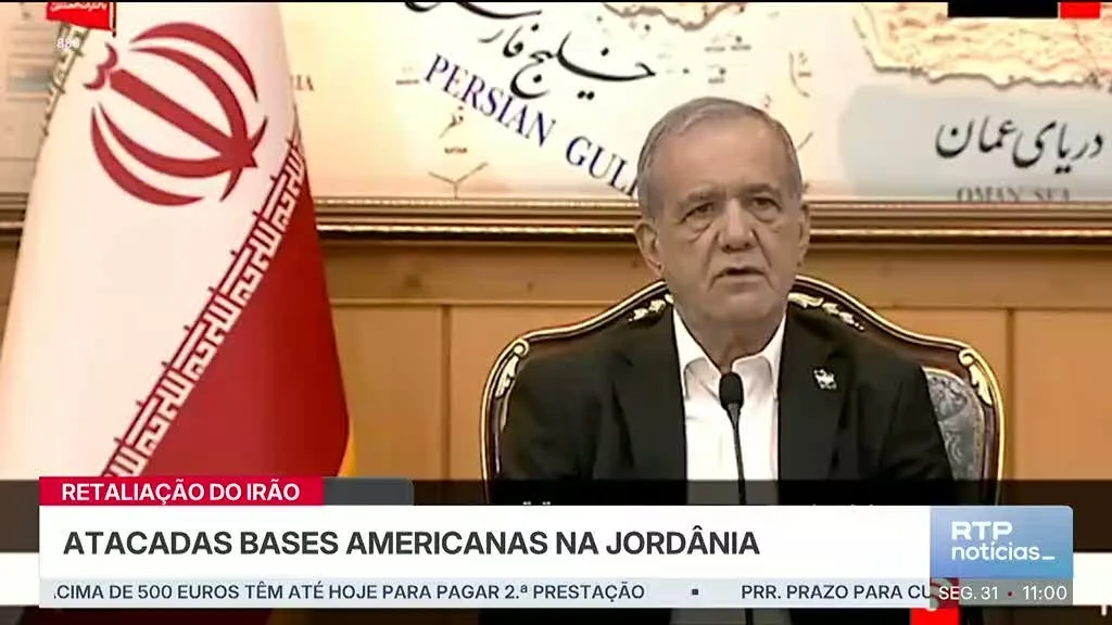 Irão lança ataques a bases dos EUA na Jordânia e EAU