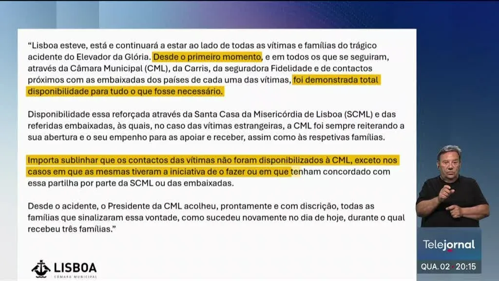 Vítimas do elevador da Glória ainda estão à espera de respostas