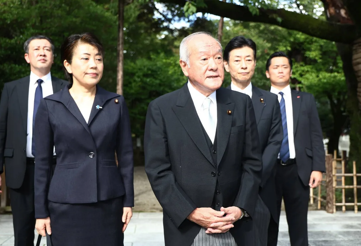 Japan PM stays away from war-linked Yasukuni shrine on surrender anniversary