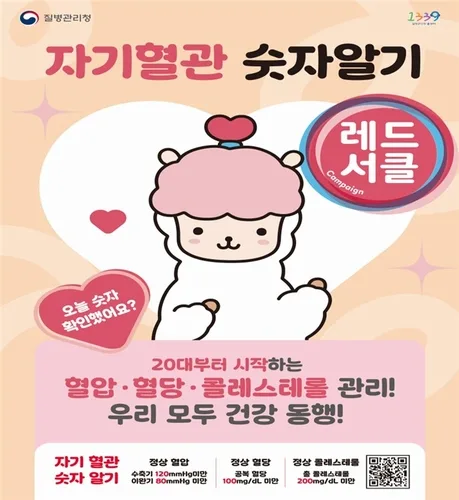 "20대부터 혈관 관리" 질병청 '자기혈관 숫자알기' 캠페인