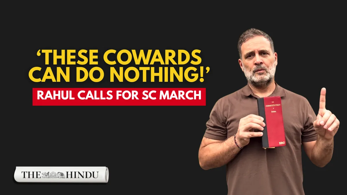 Watch: Rahul Gandhi calls for march to Supreme Court, says Modi, Shah cannot silence India
