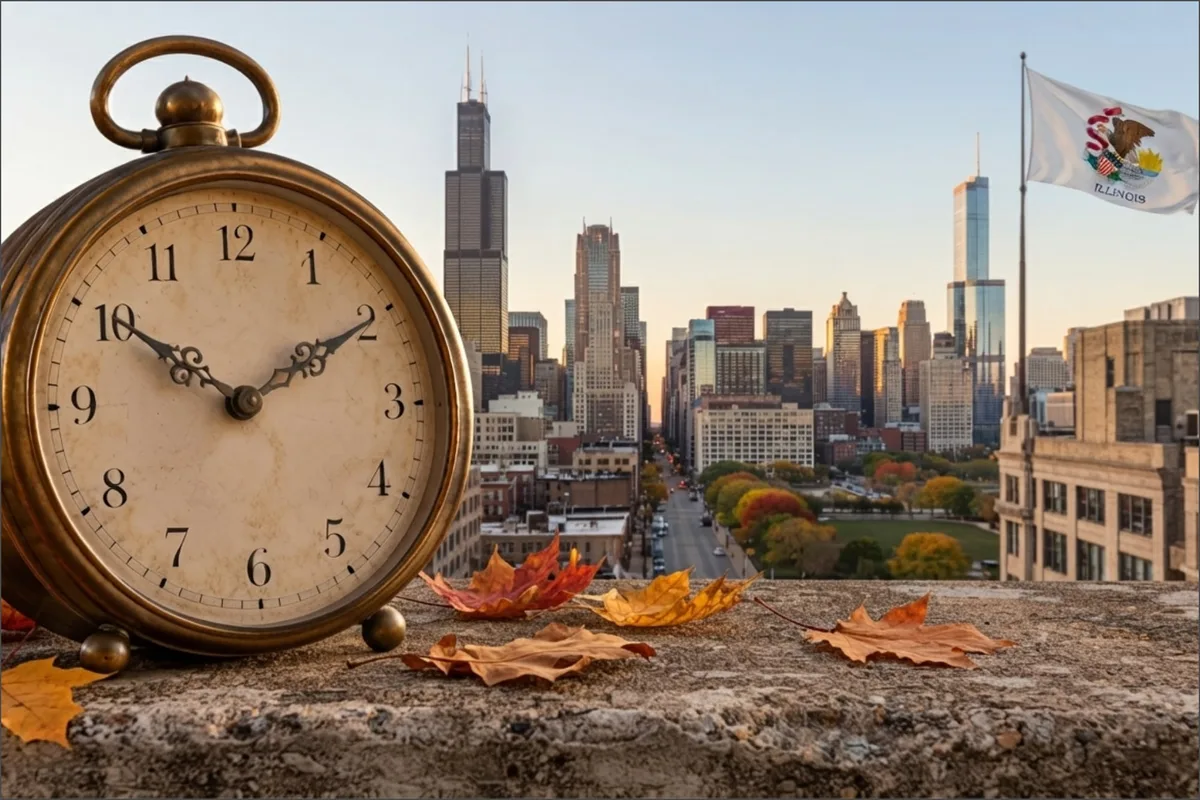 Ya es oficial: confirman cuándo cambia la hora en Estados Unidos y el día que llega el otoño 2026 a Illinois