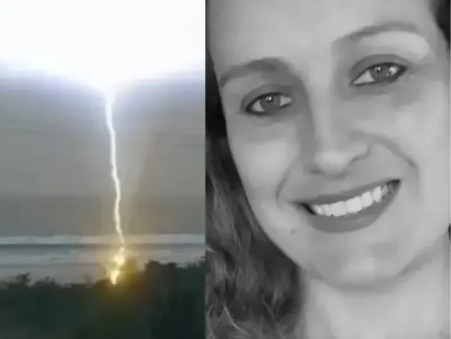 Identificada mulher de 39 anos que morreu após ser atingida por raio em Palhoça