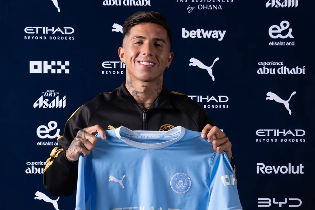 Video: así fue la presentación de Enzo Fernández en el Manchester City