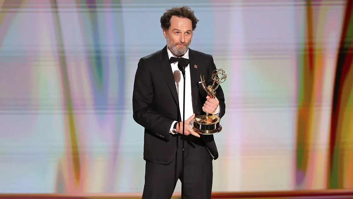 Matthew Rhys Jokes About Using Emmy as a Weapon After ‘The Beast in Me’ Lead Acting Win