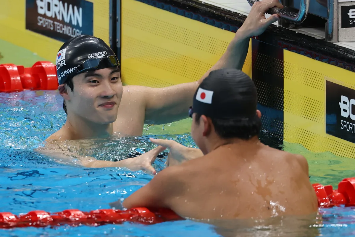 ファン・ソヌ、自由形200メートル2位で決勝へ