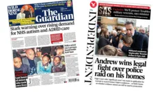 'Stark warning' over ADHD and 'Andrew wins legal fight'