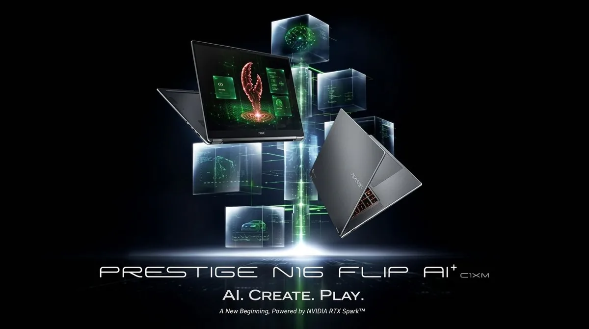 Microsoft isn't the only company releasing a laptop with an Nvidia RTX Spark - MSI reveals new 16-inch, 128GB beast