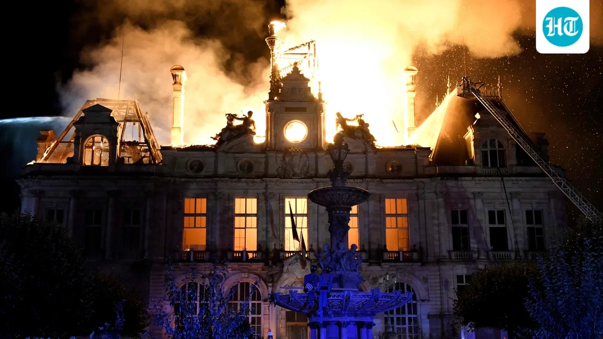 Protests set France on fire: Iconic Town Hall destroyed, shops looted, clashes with cops | Visuals