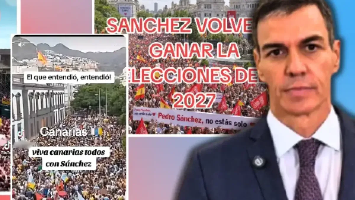 Imágenes descontextualizadas y vídeos con IA: así se difunden bulos sobre supuestas marchas en apoyo a Sánchez antes del 29N