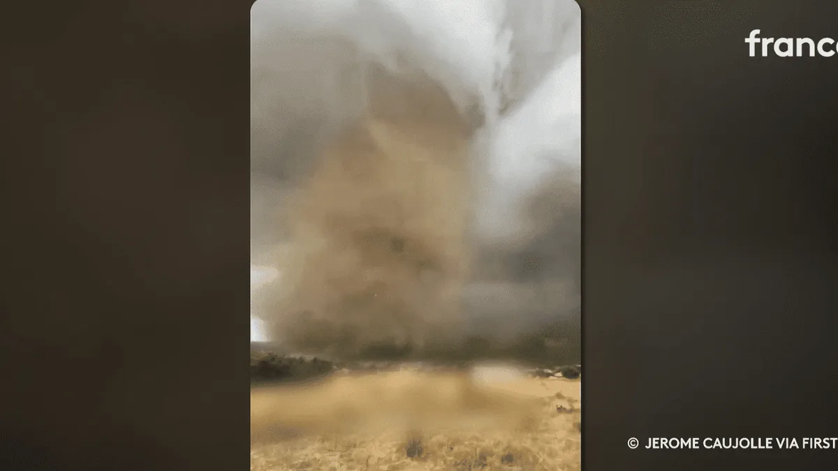 Orages : une impressionnante tornade balaye la commune de Pomas, dans l'Aude