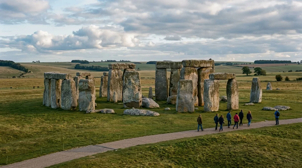 O monumento pré-histórico formado por enormes pedras transportadas e erguidas milhares de anos atrás cuja construção ainda levanta perguntas sobre as técnicas utilizadas por seus construtores