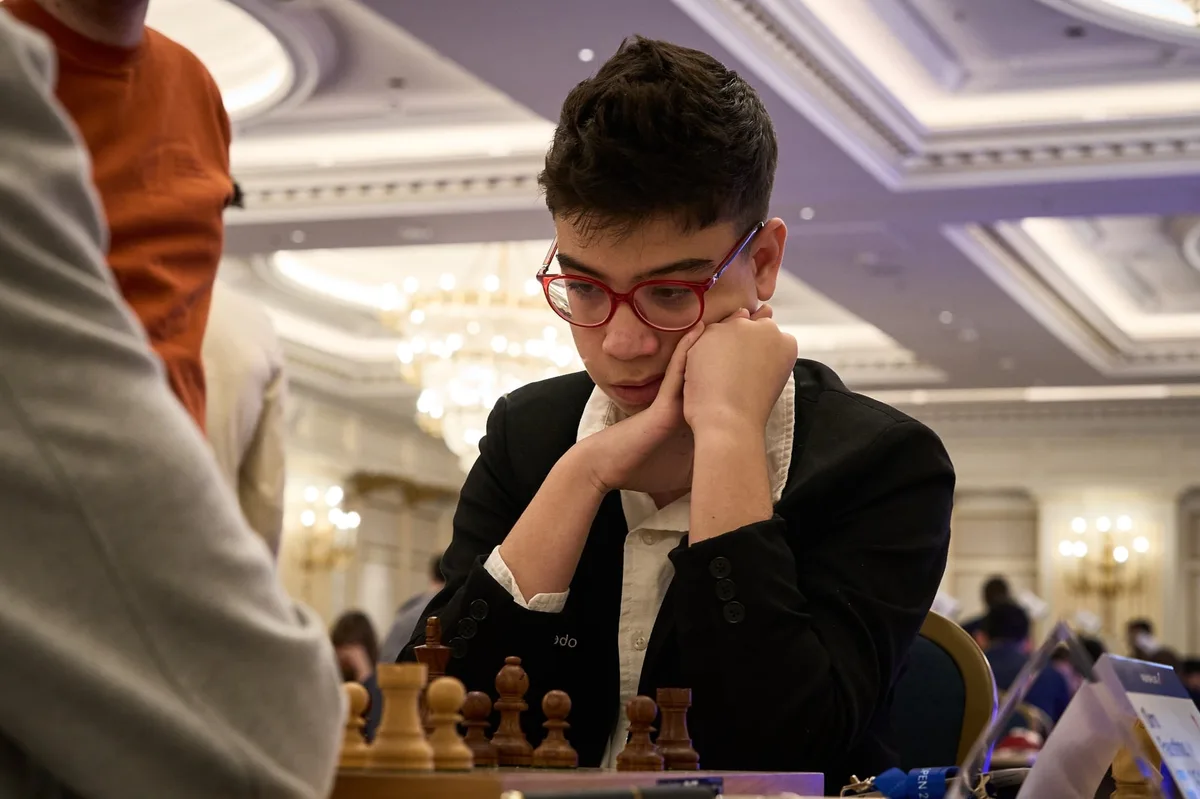 Faustino Oro en el torneo Prodigios y Leyendas de Madrid: no retuvo el título, pero acrecentó su Elo