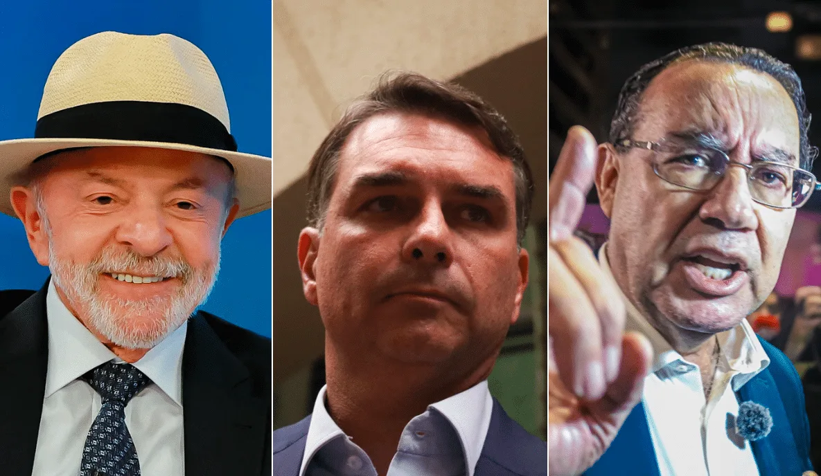 Lula lidera 1º turno com 8 pontos sobre Flávio Bolsonaro, que empata no 2º, diz Real Time Big Data
