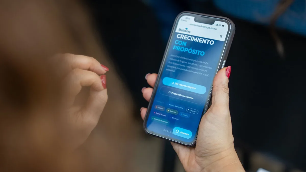 Metrogas presentó su Reporte de Sustentabilidad con un asistente de inteligencia artificial para consultar resultados