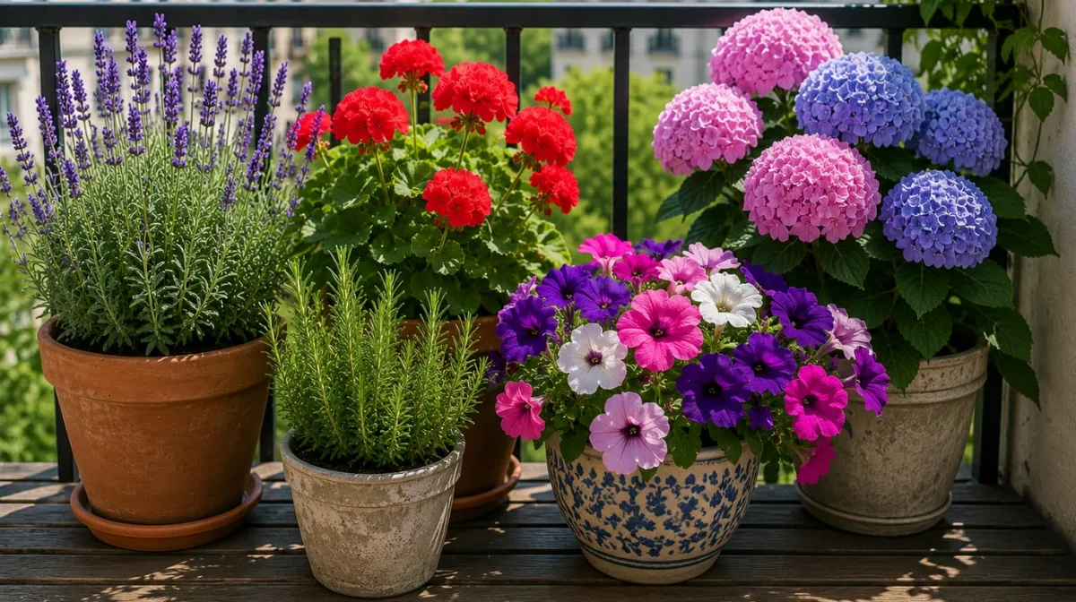 Las 5 plantas que podés tener en un balcón pequeño y crecen bien en macetas