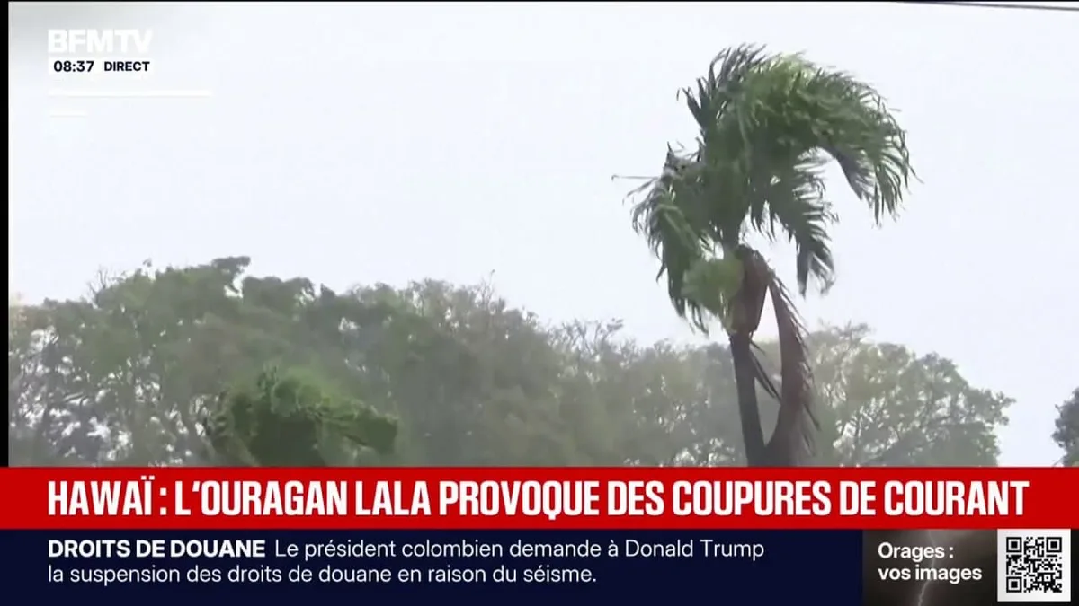 Hawaï: l'ouragan Lala provoque de fortes pluies et des coupures de courant