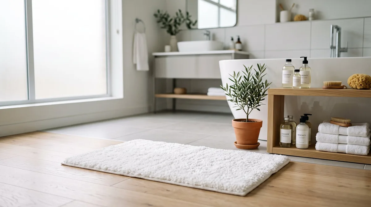 La forma correcta de lavar la alfombra del baño para eliminar suciedad y malos olores