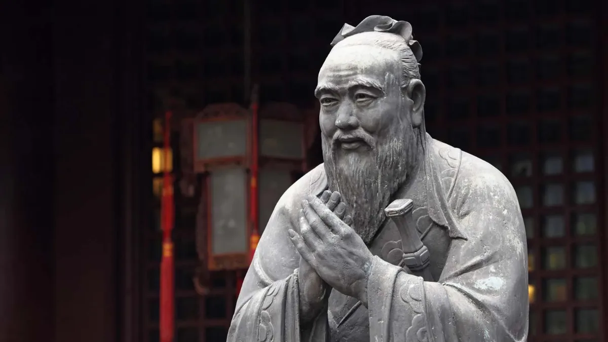 Quote of the day by Confucius: "The good man does not grieve that other people do not..."